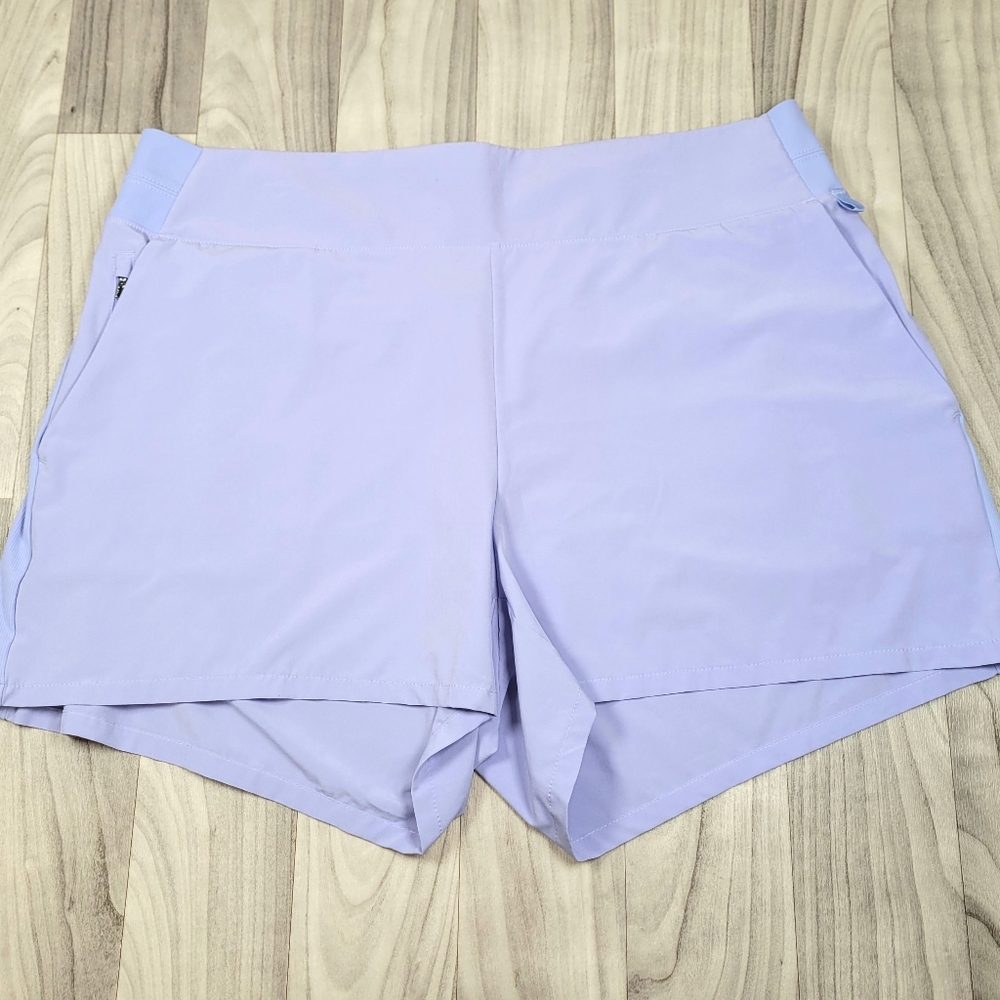 Athleta Brooklyn Shorts Size 18 Periwinkle Lavendar